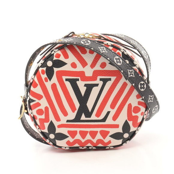 Louis Vuitton LV Crafty Boite Chapeau Souple Shoulder Bag Giant Red Black - Picture 1 of 5